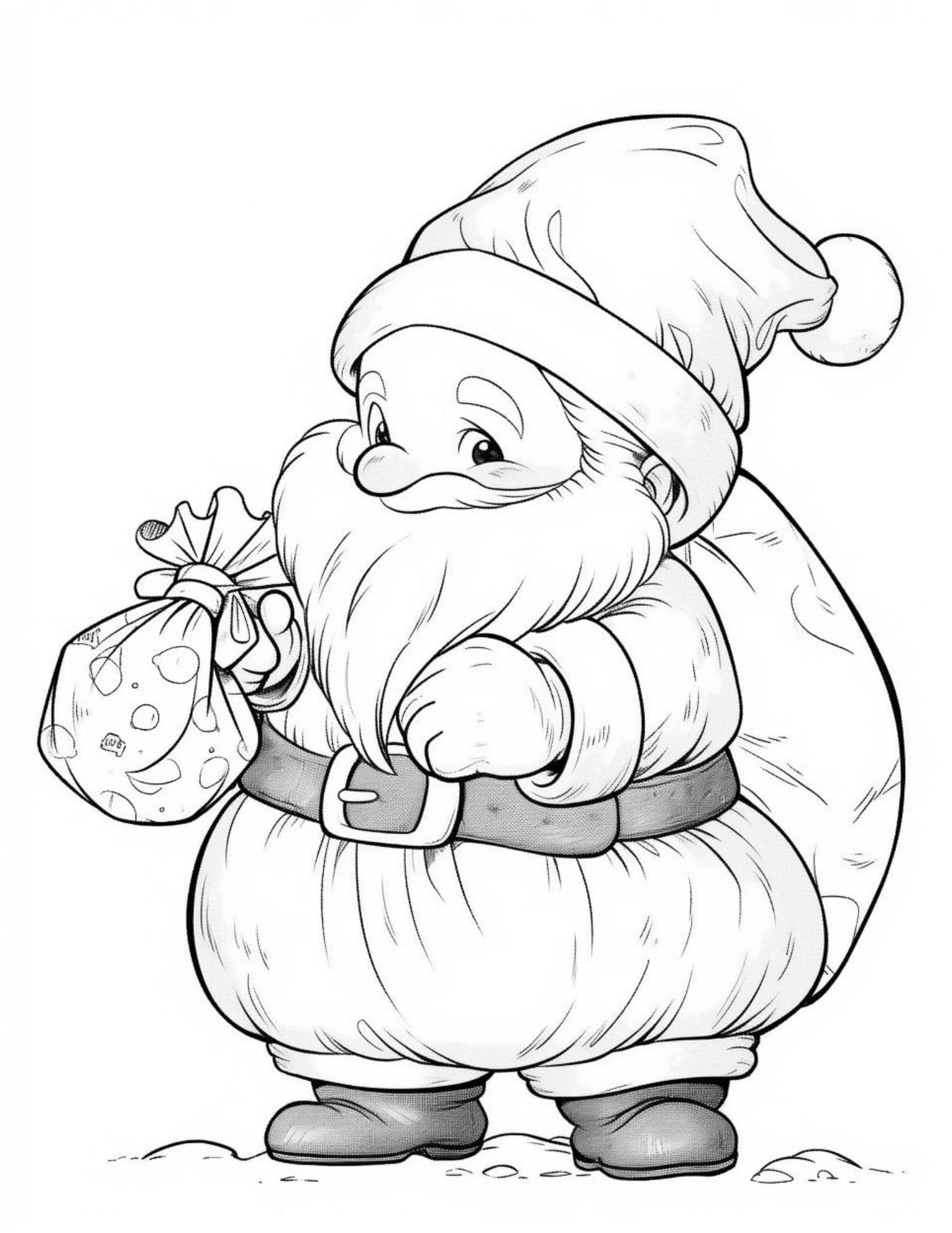 Cheerful christmas coloring pages for kids and adults