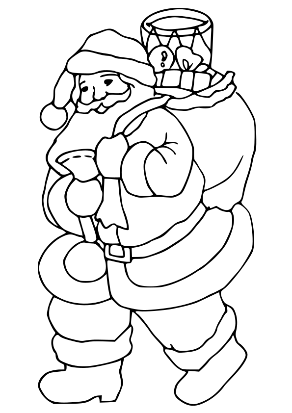 Christmas coloring pages free printable nurie