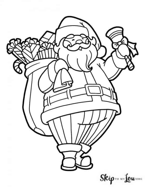 The best santa coloring pages to color this season skip to my lou