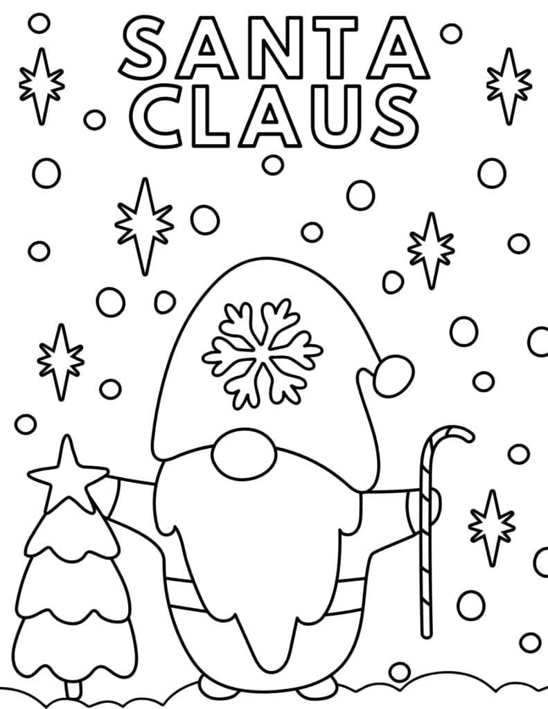 Free christmas coloring pages for kids