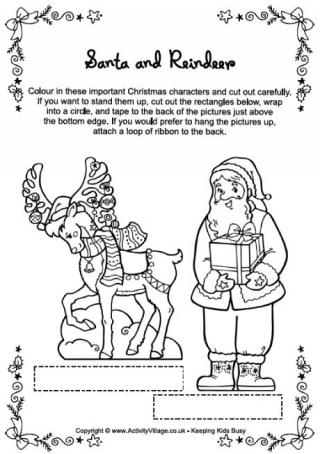 Santa claus louring pages