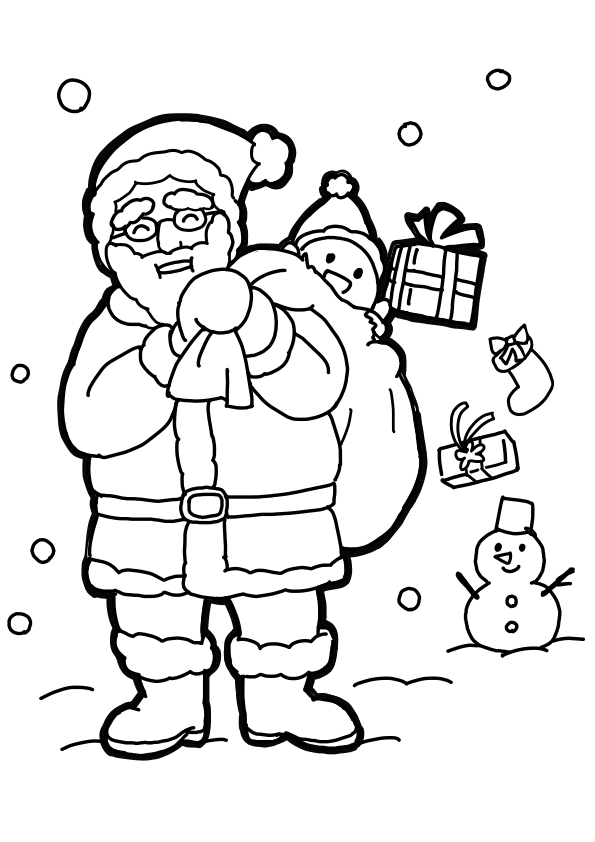 Christmas coloring pages free printable nurie