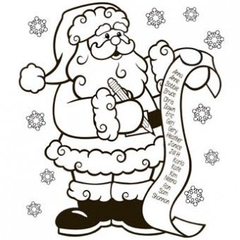 The ânice listâ coloring page santa coloring pages free christmas coloring pages christmas colors