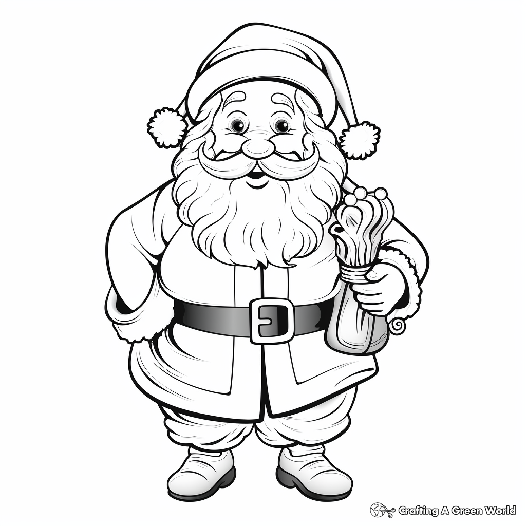 Santa coloring pages