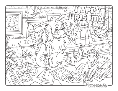 Best santa coloring pages for kids adults free printable pdfs