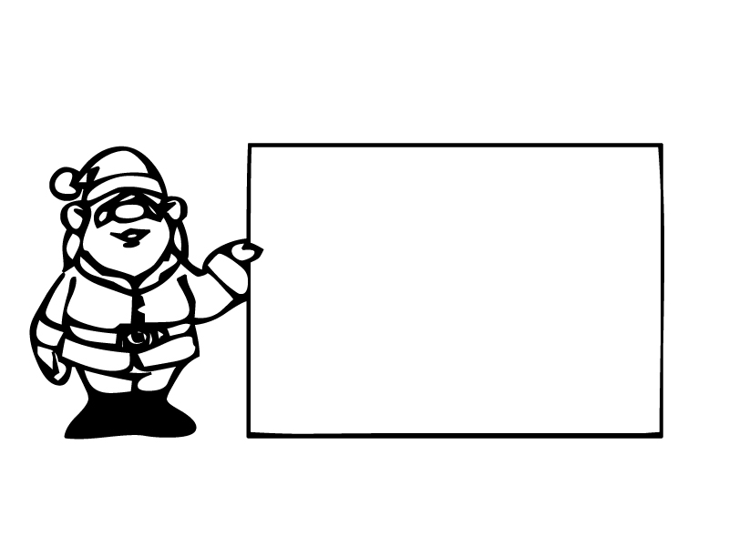 Santa coloring pages