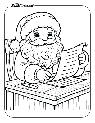 Santa claus coloring pages for kids