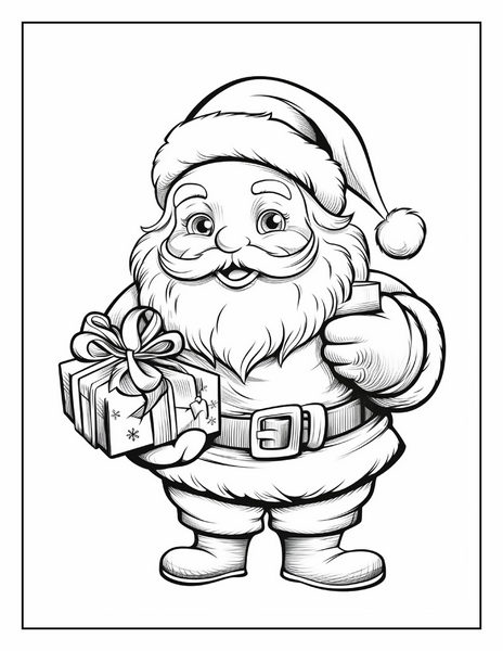 Santa claus coloring pages