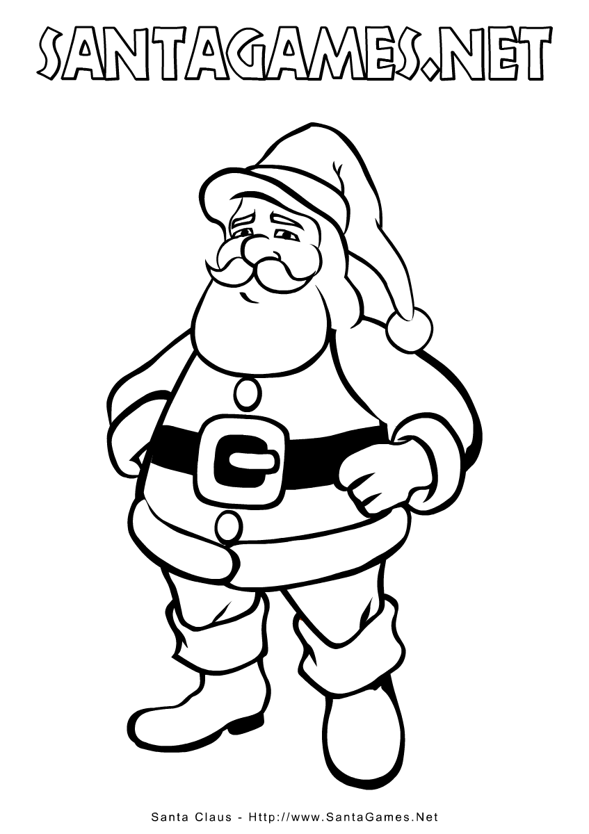 Christmas coloring pages santa claus