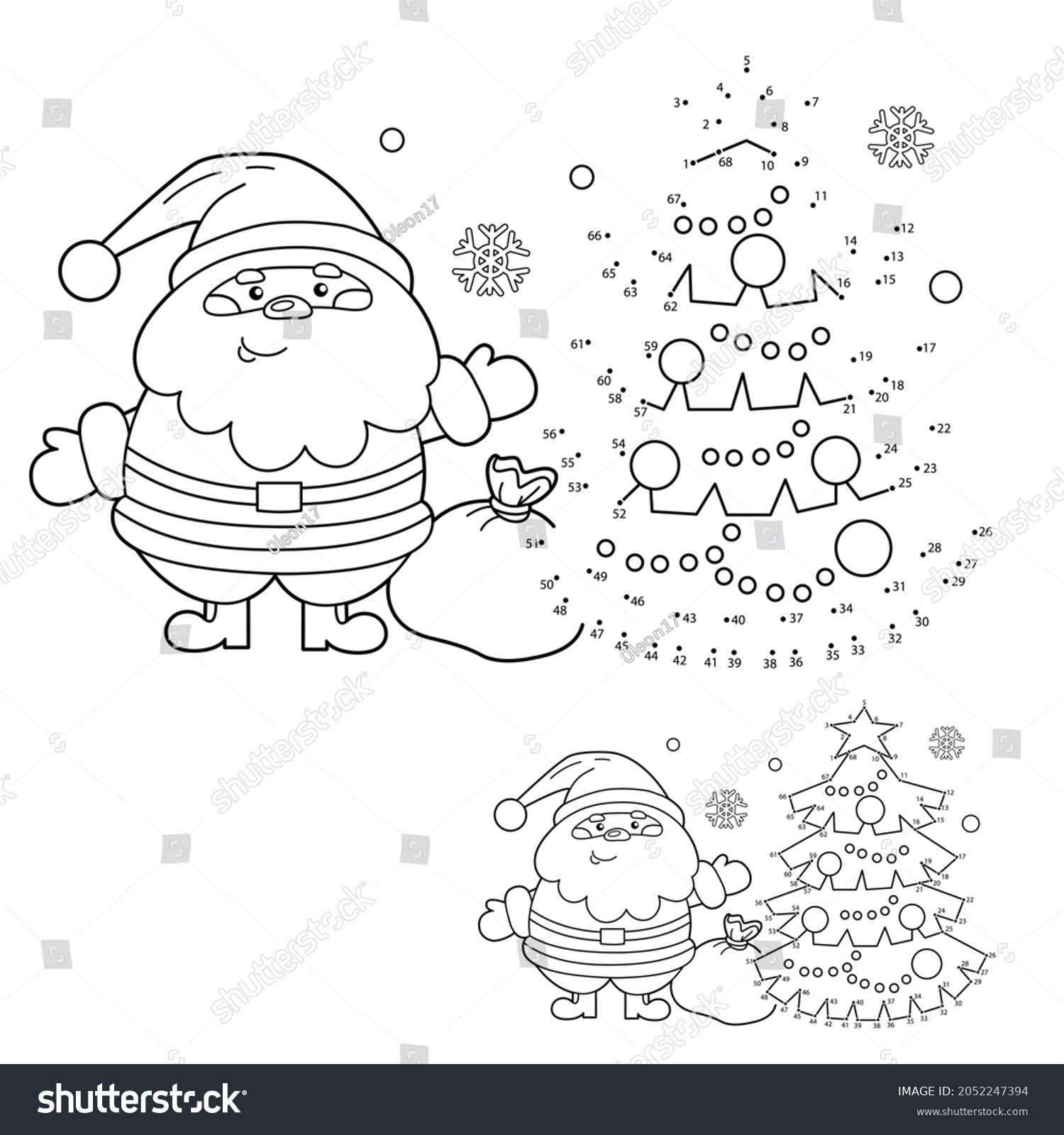 Santa claus coloring pages images stock photos d objects vectors