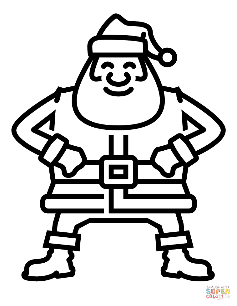 Santa claus coloring page free printable coloring pages