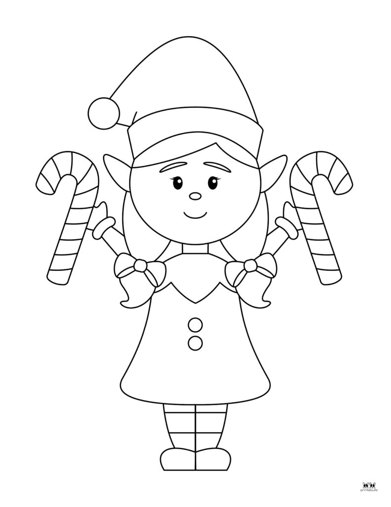 Elf coloring pages