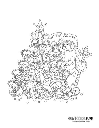 Cute santa claus coloring pages for craft learning fun plus twas the night before christmas at