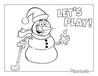 Best snowman coloring pages for kids adults