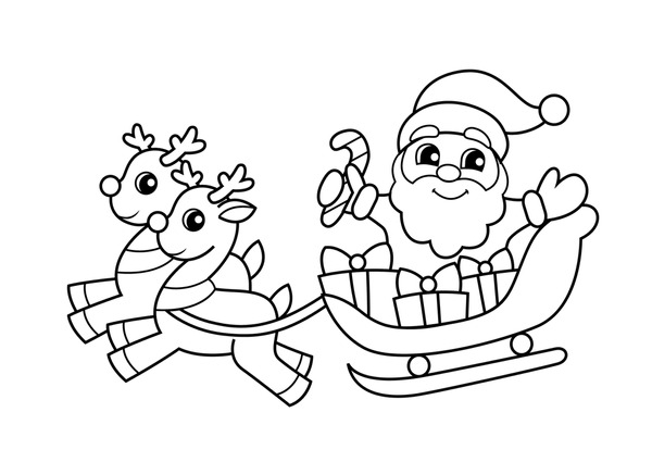 Christmas colouring in page bilder stockbilder d