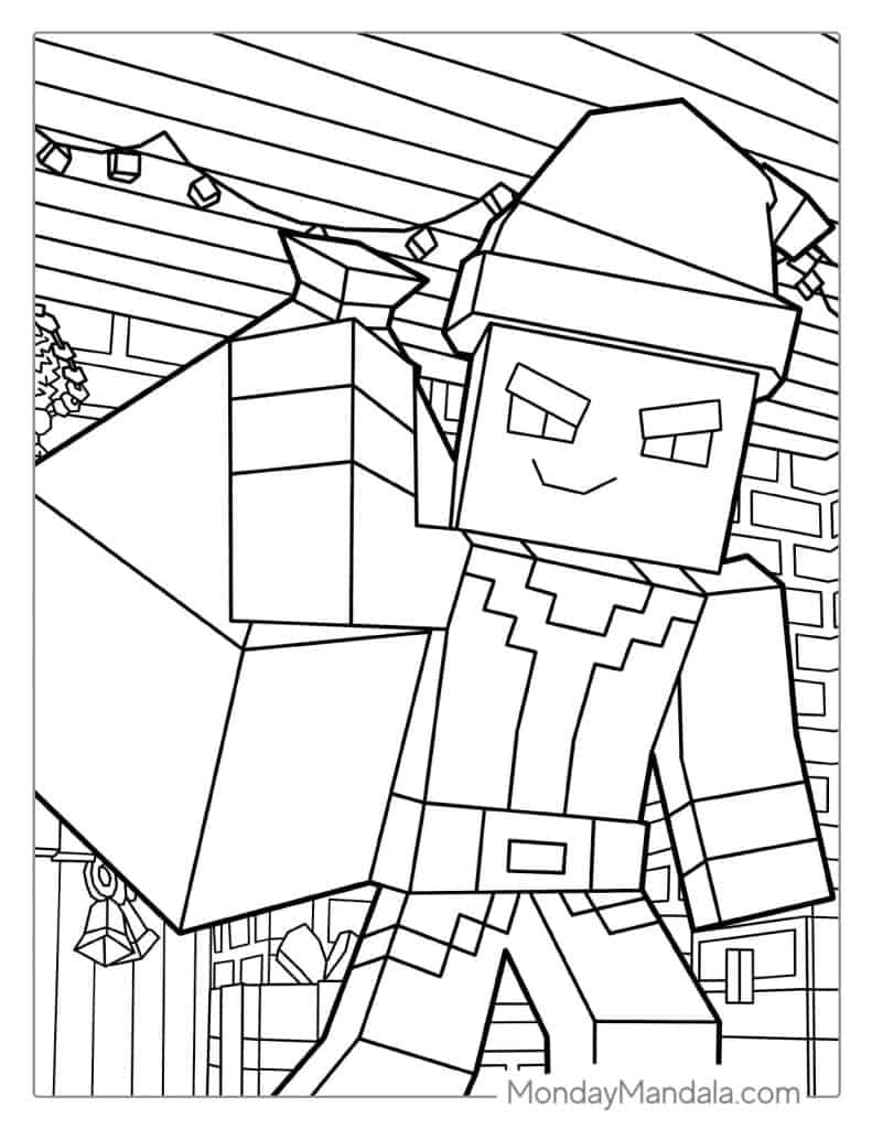 Minecraft coloring pages free pdf printables