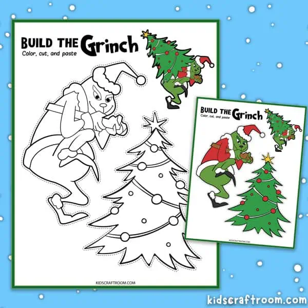 Build the grinch coloring pages free printable