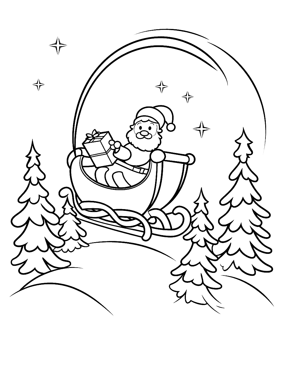 Christmas coloring pages free printable sheets