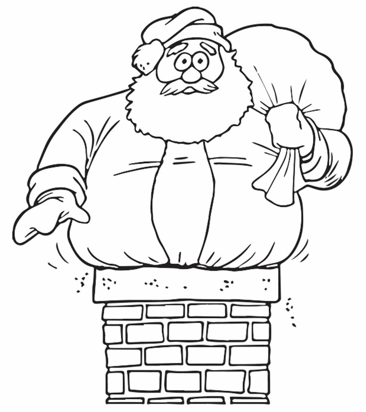 Cute santa claus coloring pages for your little ones