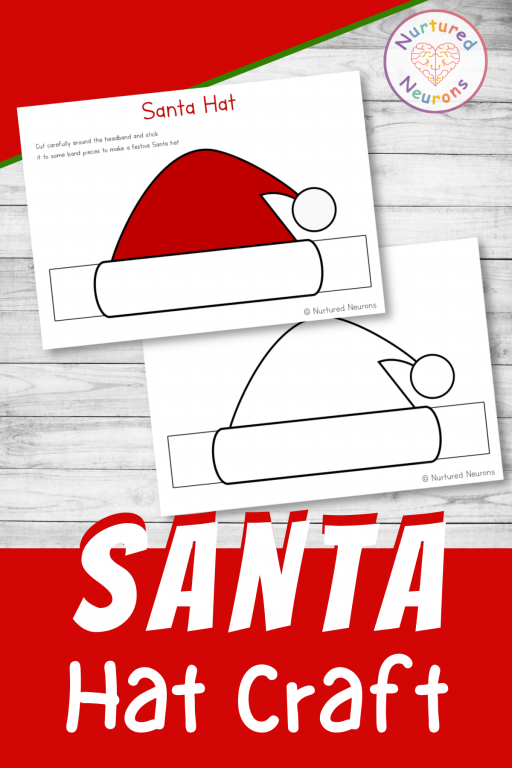 Simple santa hat craft