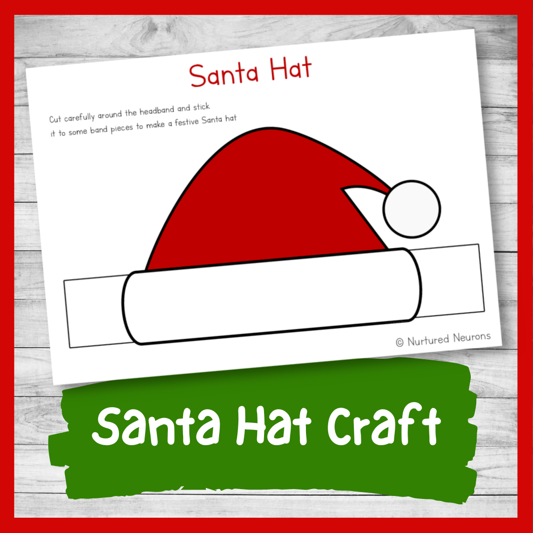 Simple santa hat craft