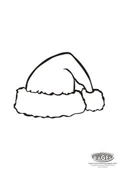 Santa claus hat pattern use the printable outline for crafts santa claus hat santa hat christmas stencils