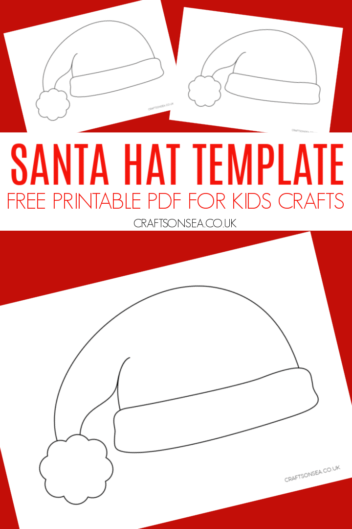 Santa hat template free printable
