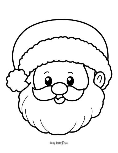 Printable santa coloring pages