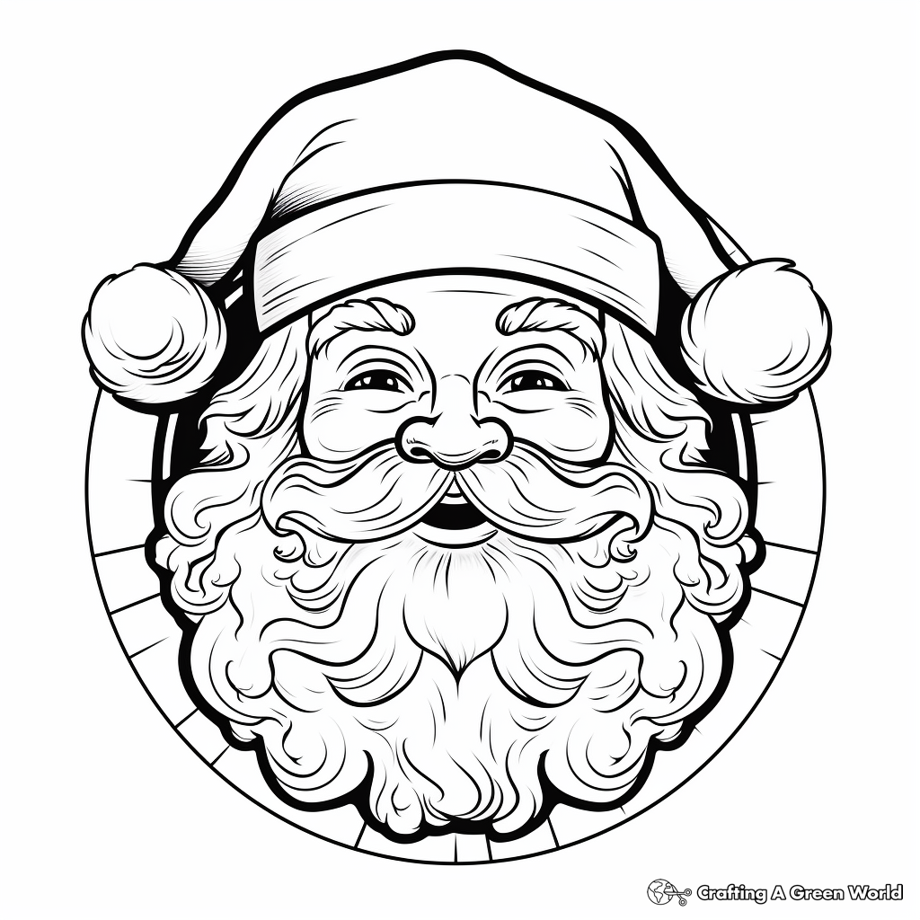 Santa coloring pages