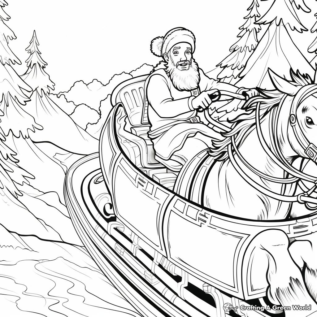 Santa coloring pages