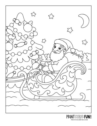 Cute santa claus coloring pages for craft learning fun plus twas the night before christmas at