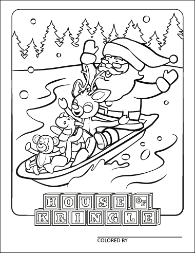 Fun santa claus coloring pages for you house of kringle