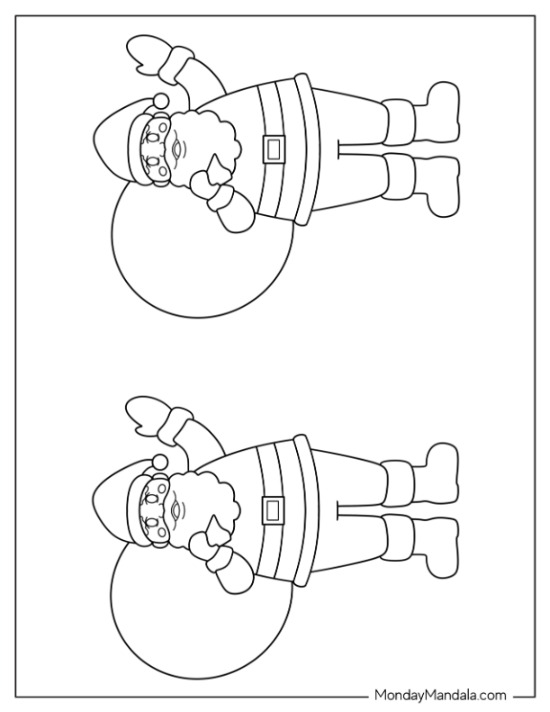 Santa templates free pdf printables