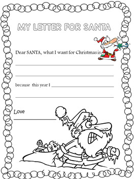 Letter for santa