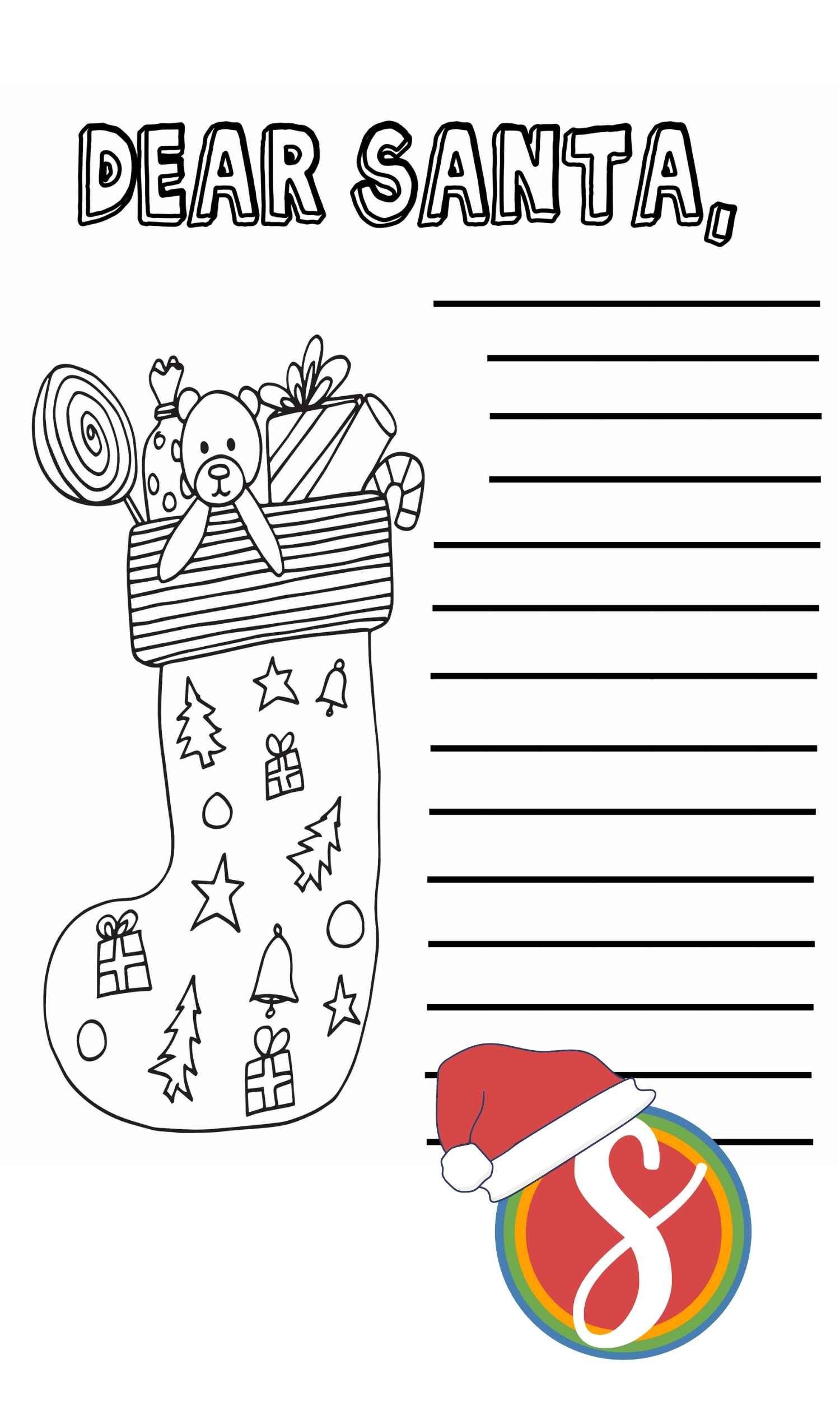 Free santa claus coloring pages â stevie doodles