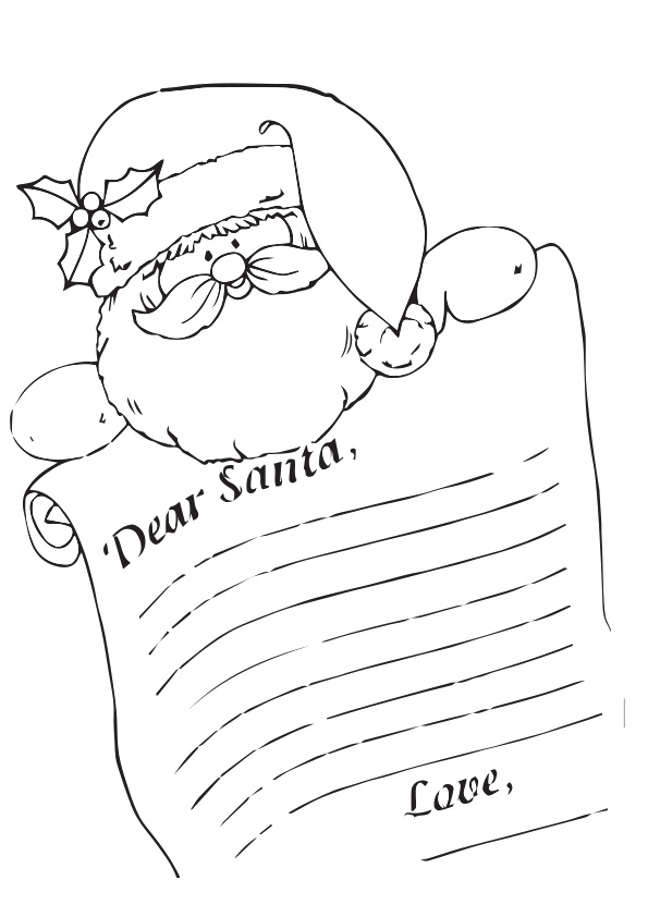 Free printable santa claus coloring pages for kids