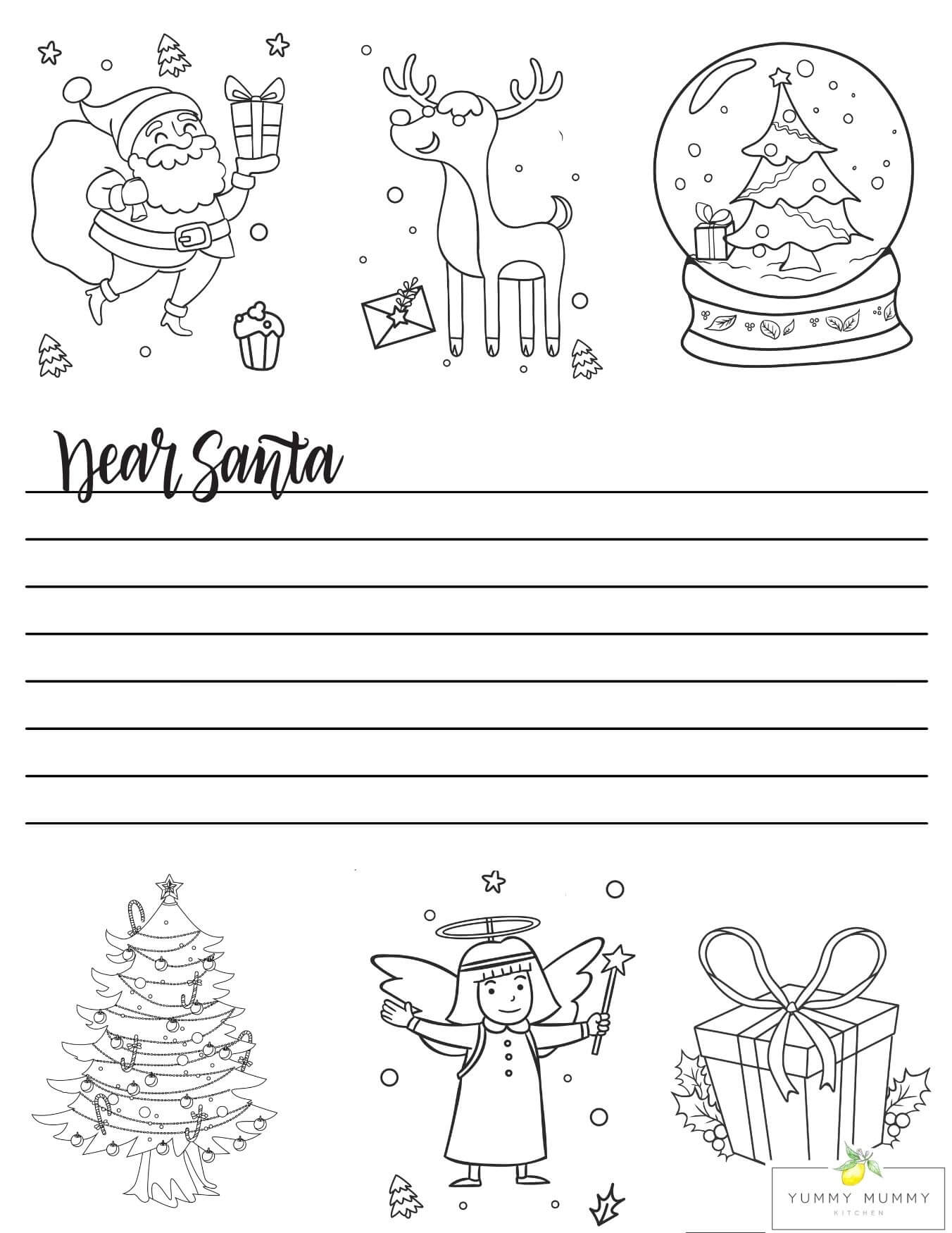 Letter to santa template