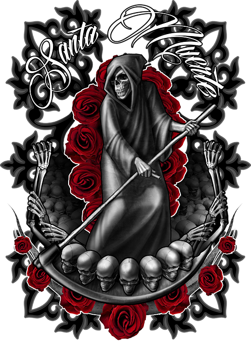 Santa muerte beach sheet by syvorov ilia