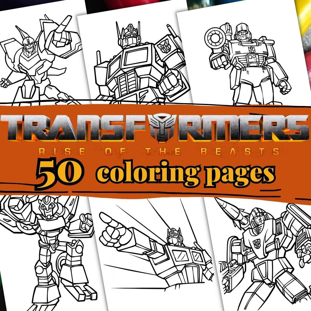 Optimus prime coloring page