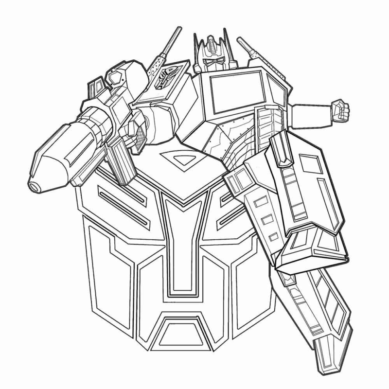 Coloring pages transformers