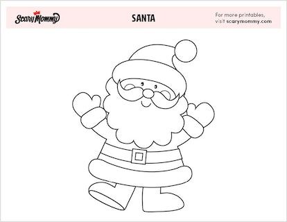 Ho ho ho were in down the chimney with free santa coloring pages