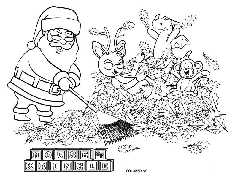 Fun santa claus coloring pages for you house of kringle