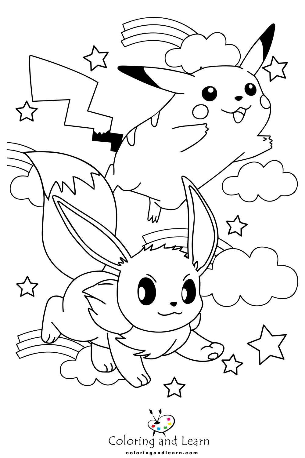 Pikachu coloring pages