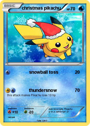 Pokemon christmas pikachu