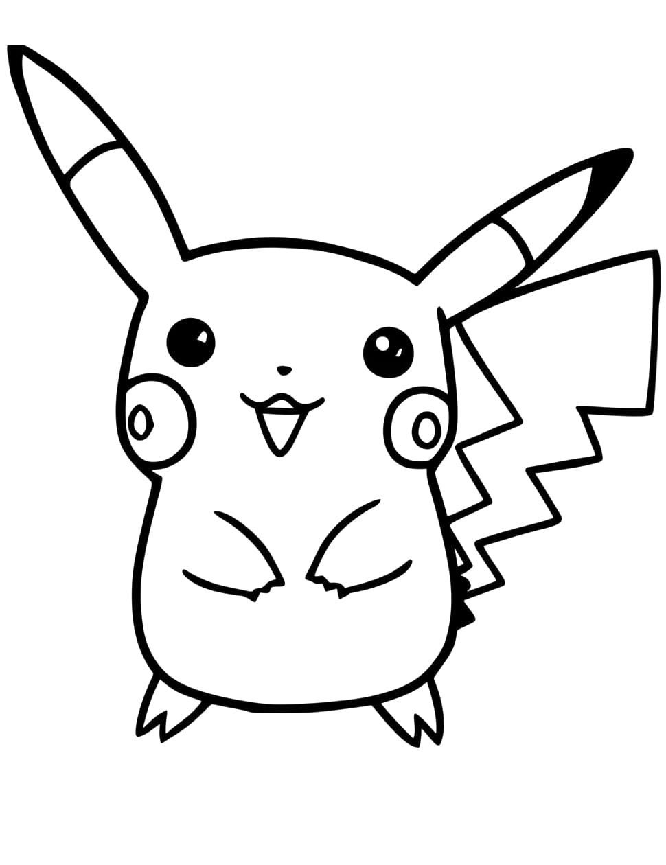 Pikachu coloring pages