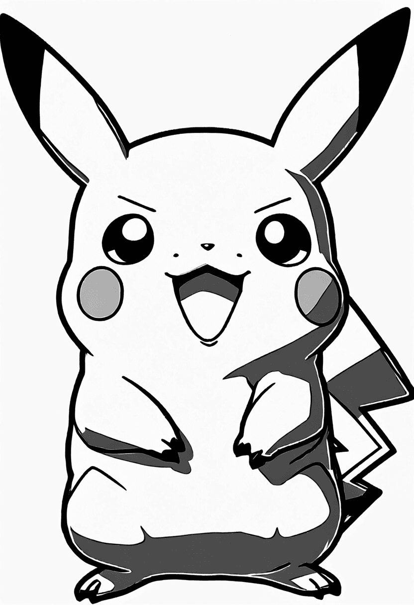 Pikachu coloring pages