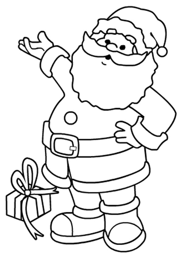 Coloring pages printable santa coloring pages