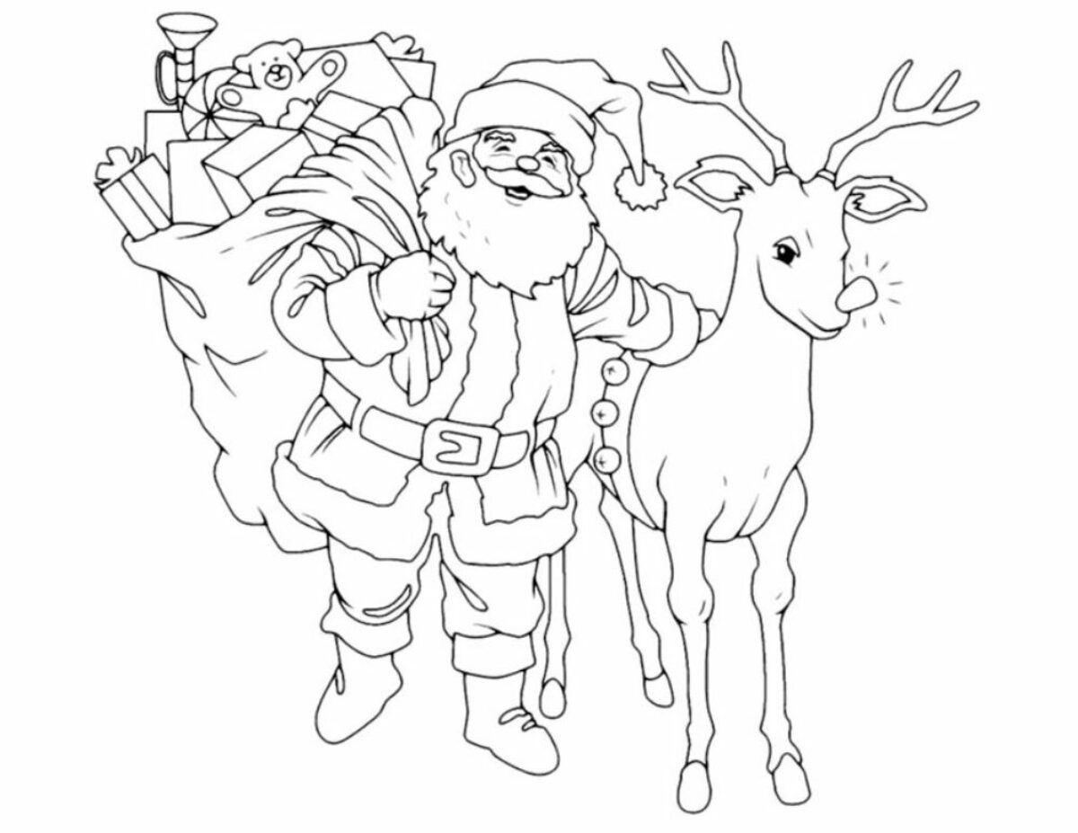 Printable reindeer coloring pages for kids add some color to that reindeer