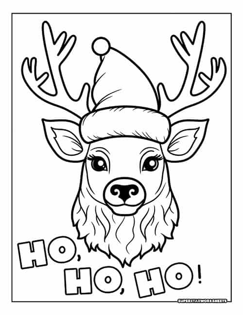 Reindeer coloring pages