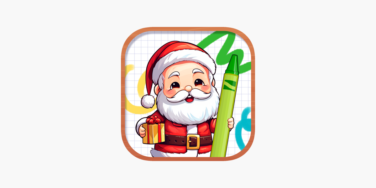 Santa coloring pages on the app store